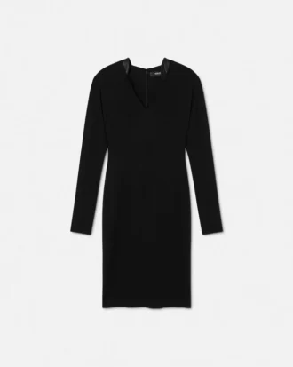 Midi-Kleid aus Stretch-Crêpe-Jersey