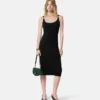 Midi-Kleid aus Stretch-Crêpe-Jersey