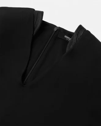 Midi-Kleid aus Stretch-Crêpe-Jersey
