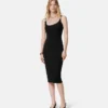 Midi-Kleid aus Stretch-Crêpe-Jersey