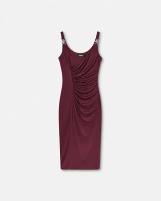 Midi-Kleid aus Viskose-Jersey