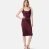 Midi-Kleid aus Viskose-Jersey