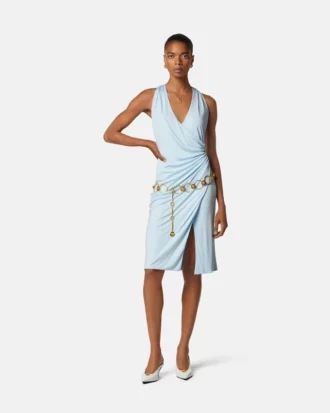 Midi-Kleid aus Viskose-Jersey
