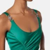 Midi-Kleid aus Viskose-Jersey