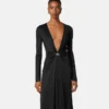 Midi-Kleid aus Viskose-Jersey