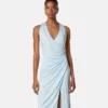 Midi-Kleid aus Viskose-Jersey