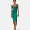 Midi-Kleid aus Viskose-Jersey