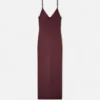 Midi-Kleid aus Viskose-Strick
