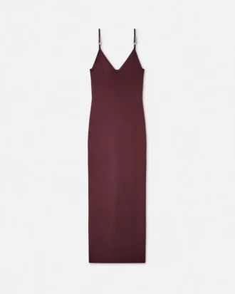 Midi-Kleid aus Viskose-Strick