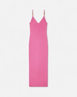 Midi-Kleid aus Viskose-Strick