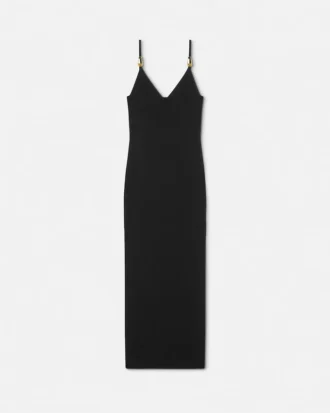 Midi-Kleid aus Viskose-Strick