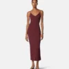 Midi-Kleid aus Viskose-Strick