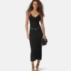 Midi-Kleid aus Viskose-Strick