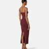 Midi-Kleid aus Viskose-Strick