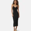 Midi-Kleid aus Viskose-Strick