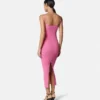 Midi-Kleid aus Viskose-Strick