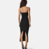 Midi-Kleid aus Viskose-Strick