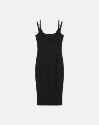 Midi-Kleid mit barocken Schnallen