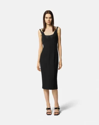 Midi-Kleid mit barocken Schnallen