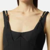 Midi-Kleid mit barocken Schnallen