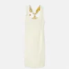 Midi-Kleid mit verdrehter Sicherheitsnadel