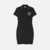 Midi-Polo-Kleid mit V-Emblem