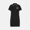 Midi-Polo-Kleid mit V-Emblem