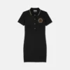 Midi-Polo-Kleid mit V-Emblem