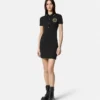 Midi-Polo-Kleid mit V-Emblem