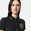 Midi-Polo-Kleid mit V-Emblem