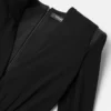 Mini-Kleid aus Crêpe mit tiefem V-Ausschnitt