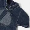 Mini-Kleid aus Denim mit institutionellem Logo