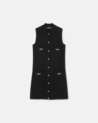 Mini-Kleid aus Kaschmir-Woll-Strick