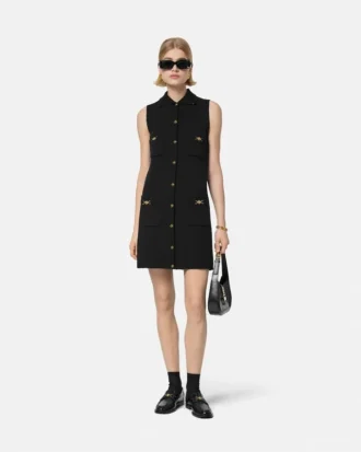 Mini-Kleid aus Kaschmir-Woll-Strick