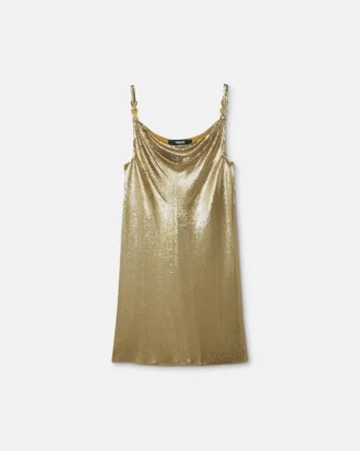 Mini-Kleid aus Metallgewebe