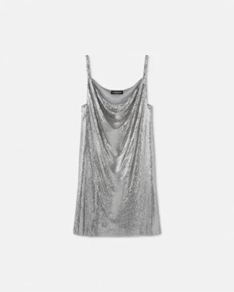 Mini-Kleid aus Metallgewebe