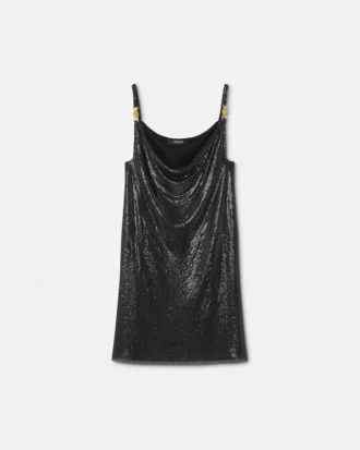 Mini-Kleid aus Metallgewebe
