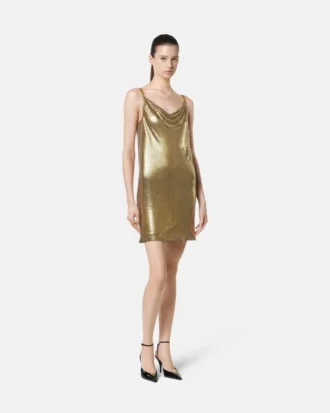 Mini-Kleid aus Metallgewebe