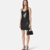 Mini-Kleid aus Metallgewebe