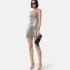 Mini-Kleid aus Metallgewebe
