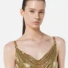Mini-Kleid aus Metallgewebe