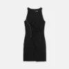 Mini-Kleid aus Stretch-Crêpe-Jersey