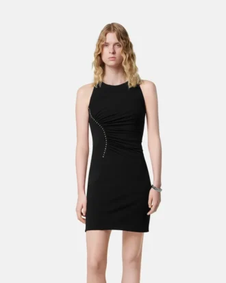 Mini-Kleid aus Stretch-Crêpe-Jersey