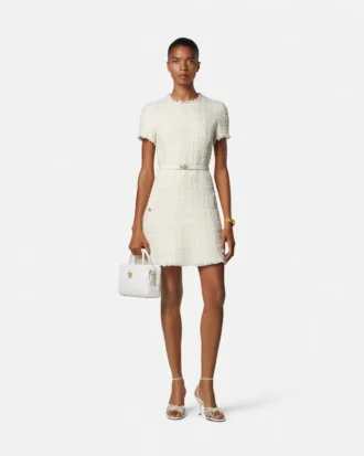 Mini-Kleid aus Tweed-Baumwolle