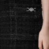 Mini-Kleid aus Tweed-Baumwolle