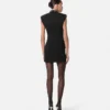 Mini-Kleid aus Wolle mit Nieten