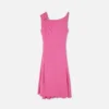 Mini-Kleid mit drapiertem Saum und Sicherheitsnadel
