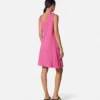 Mini-Kleid mit drapiertem Saum und Sicherheitsnadel