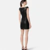 Mini-Korsettkleid aus Leder