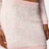 Minirock aus Jacquard-Mohairstrick